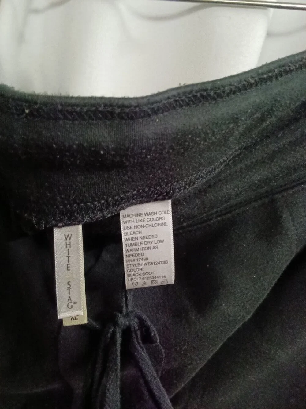 White Stag Black Drawstring Shorts with Pockets